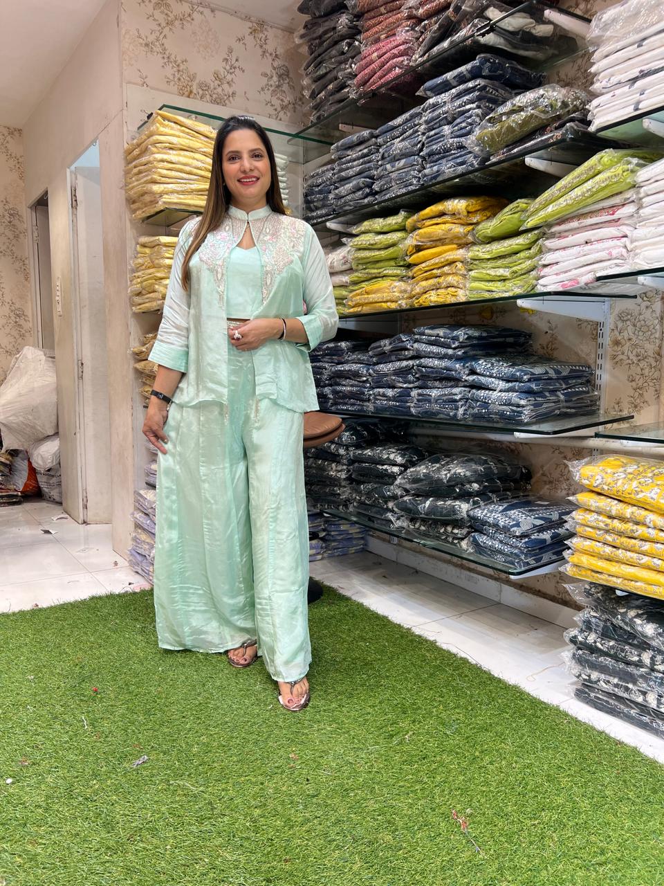 Crep Pastle Sea Green 3pc Set