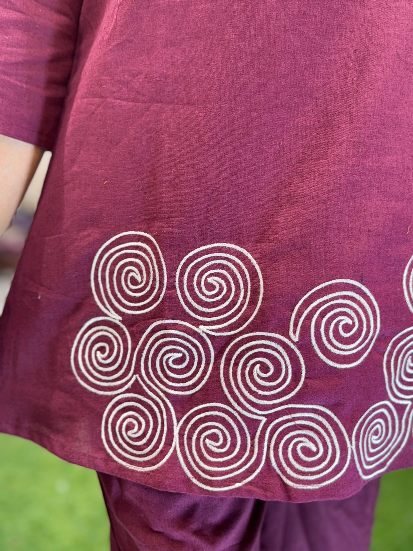 Flex Cotton Maroon 2pc Set