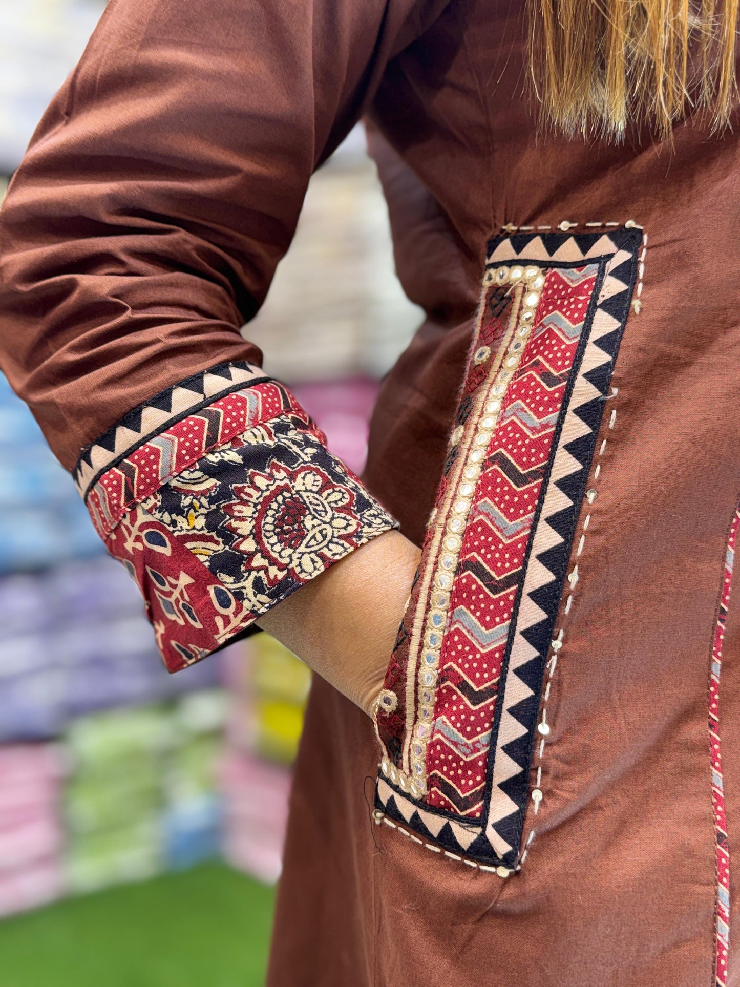 Slub Cotton Brown 3pc Set