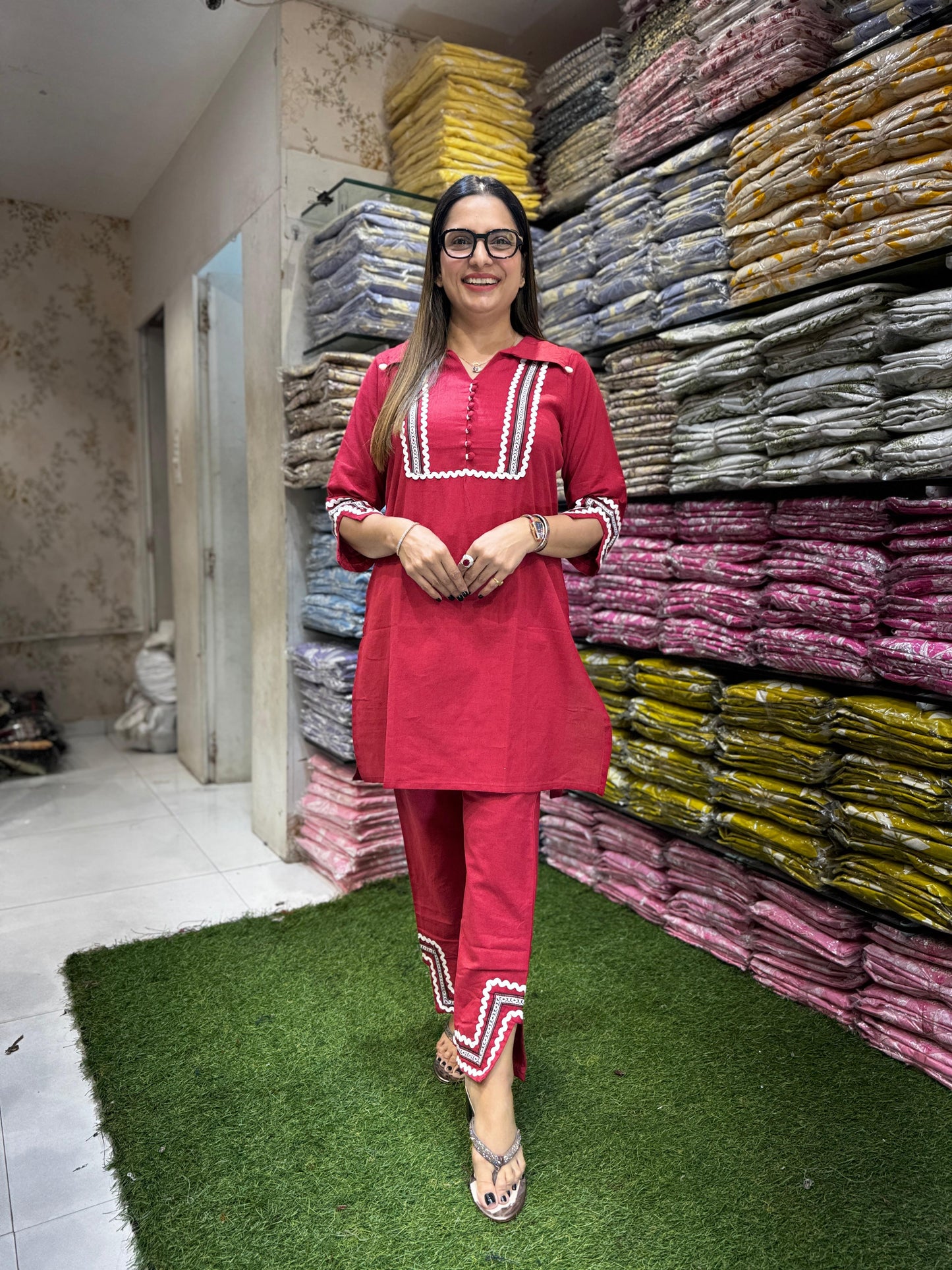 Pure Flex Cotton Red 2pc Set