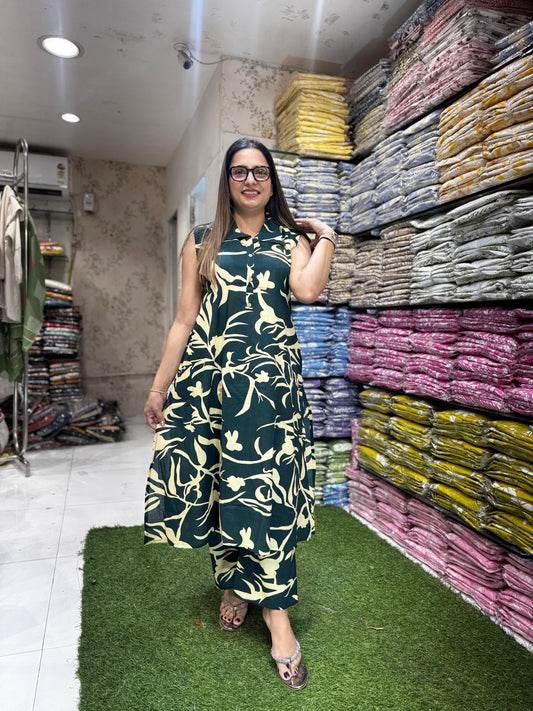 Pure Cotton Green 2pc Set