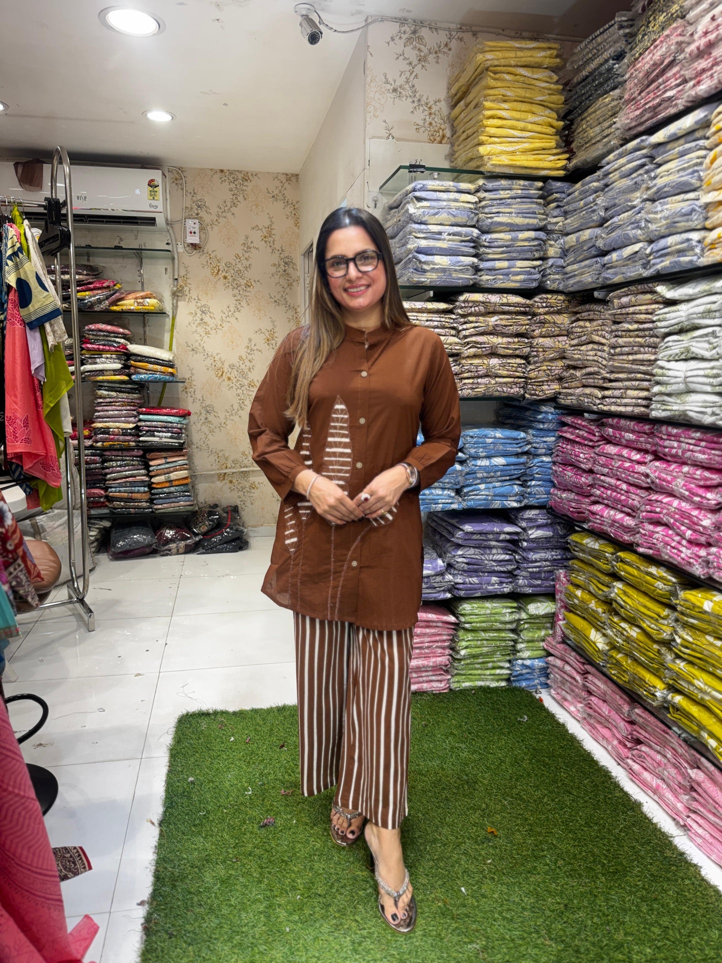 Pure Cotton Brown 2pc Set