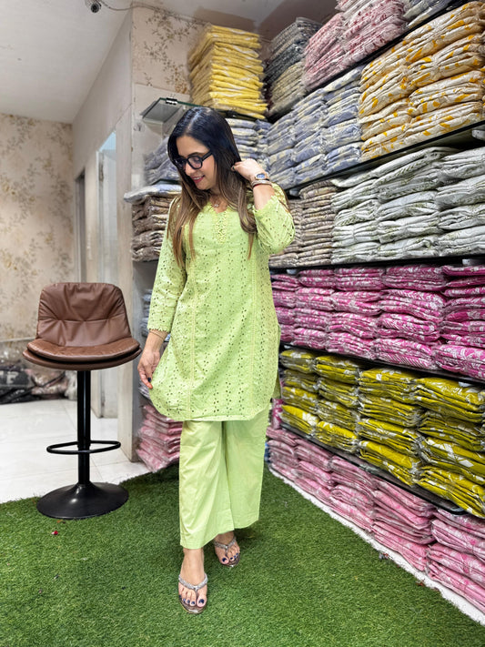 Pure Cotton Green 2pc Set