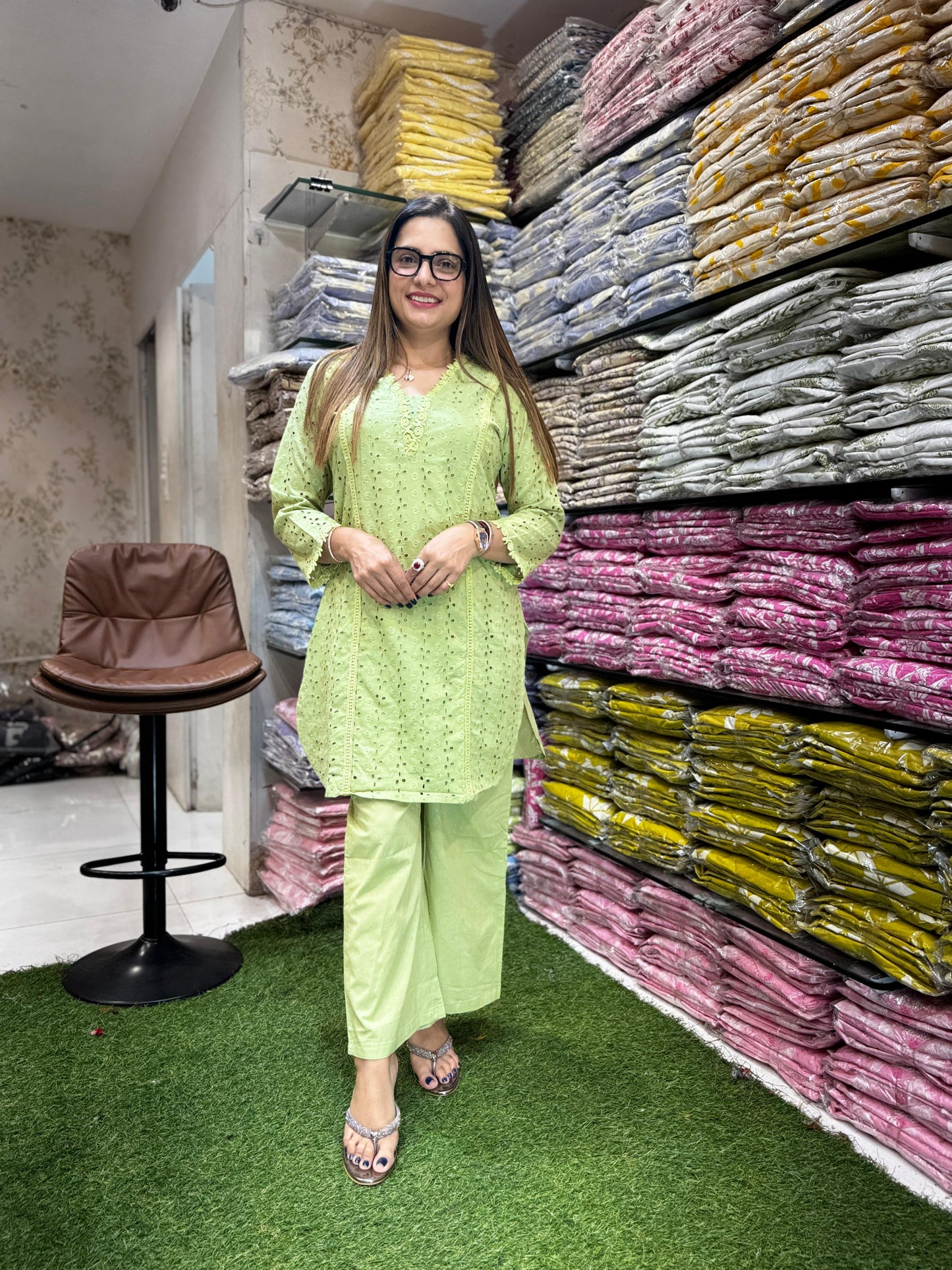 Pure Cotton Green 2pc Set