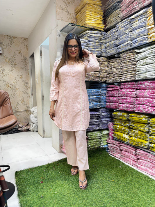 Pure Cotton Baby Pink 2pc Set