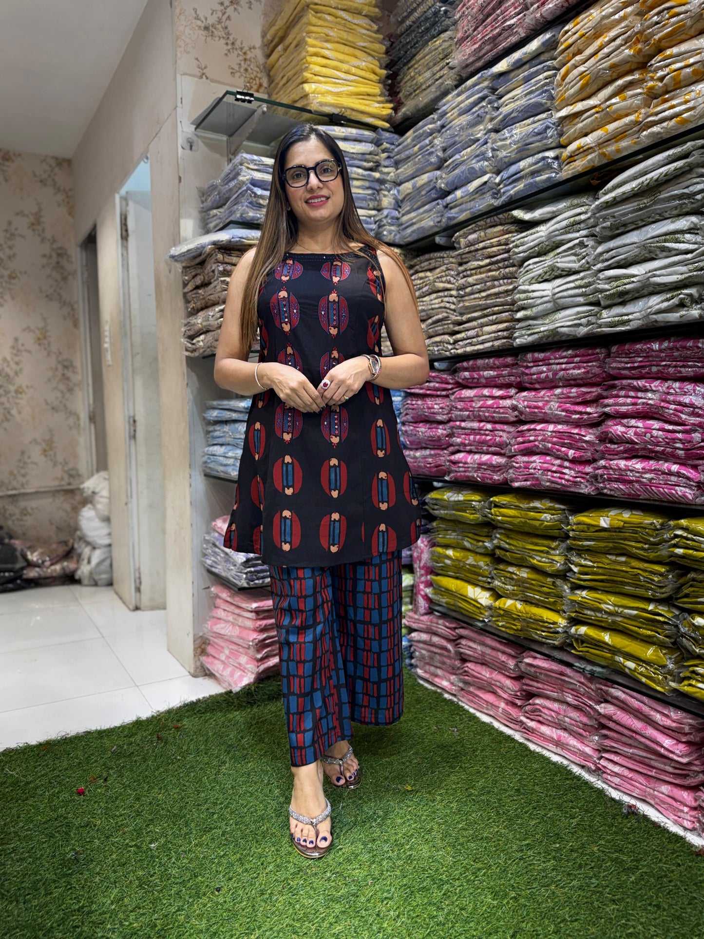 Pure Flex Cotton Black 2pc Set