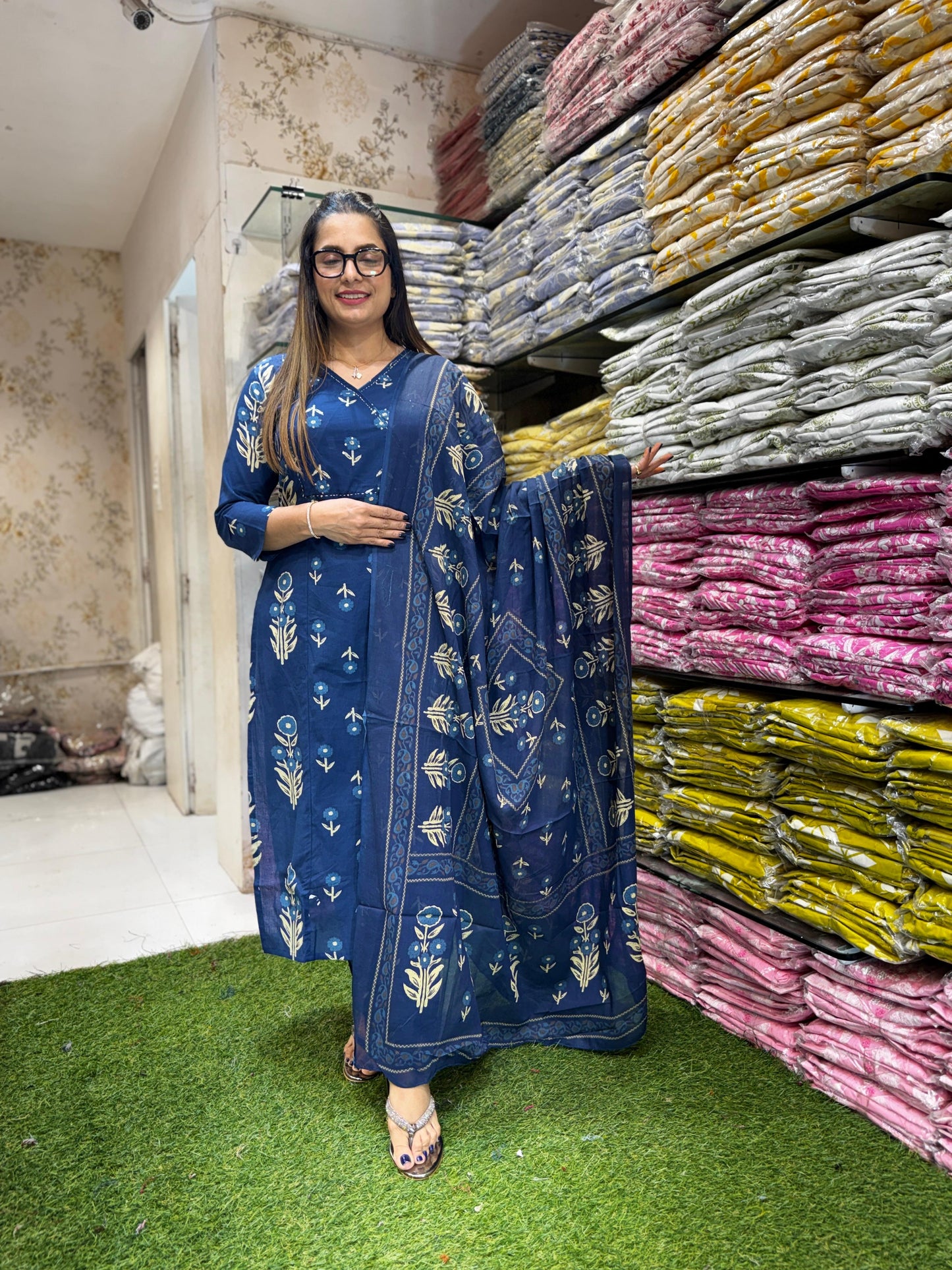 Pure Cotton Blue 3pc Set