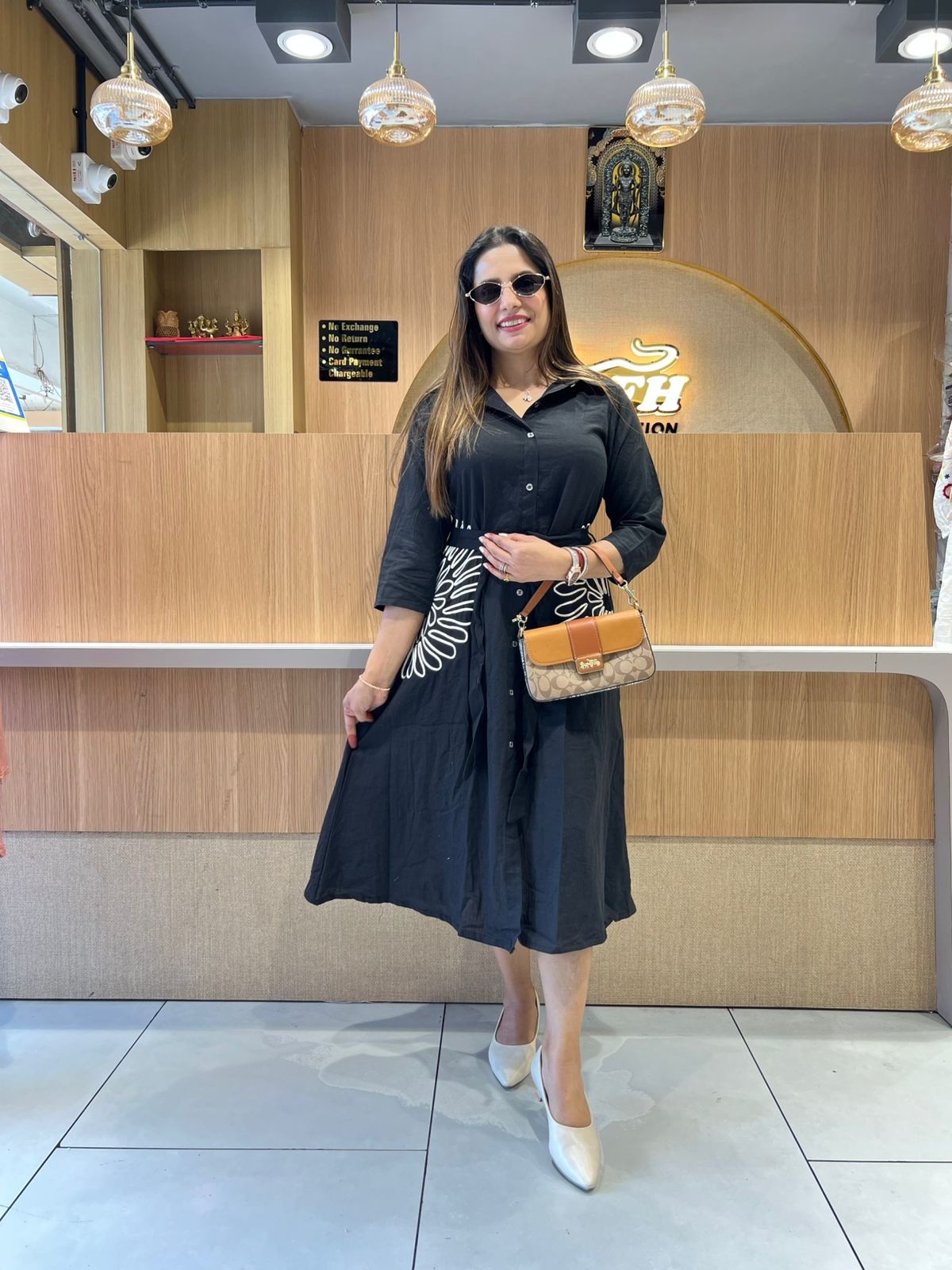 Pure Flex Cotton Black Midi