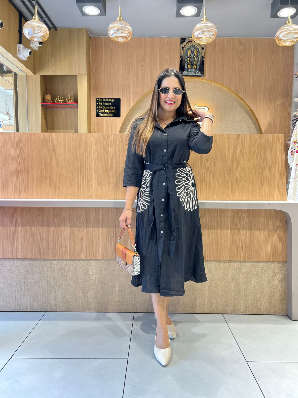 Pure Flex Cotton Black Midi