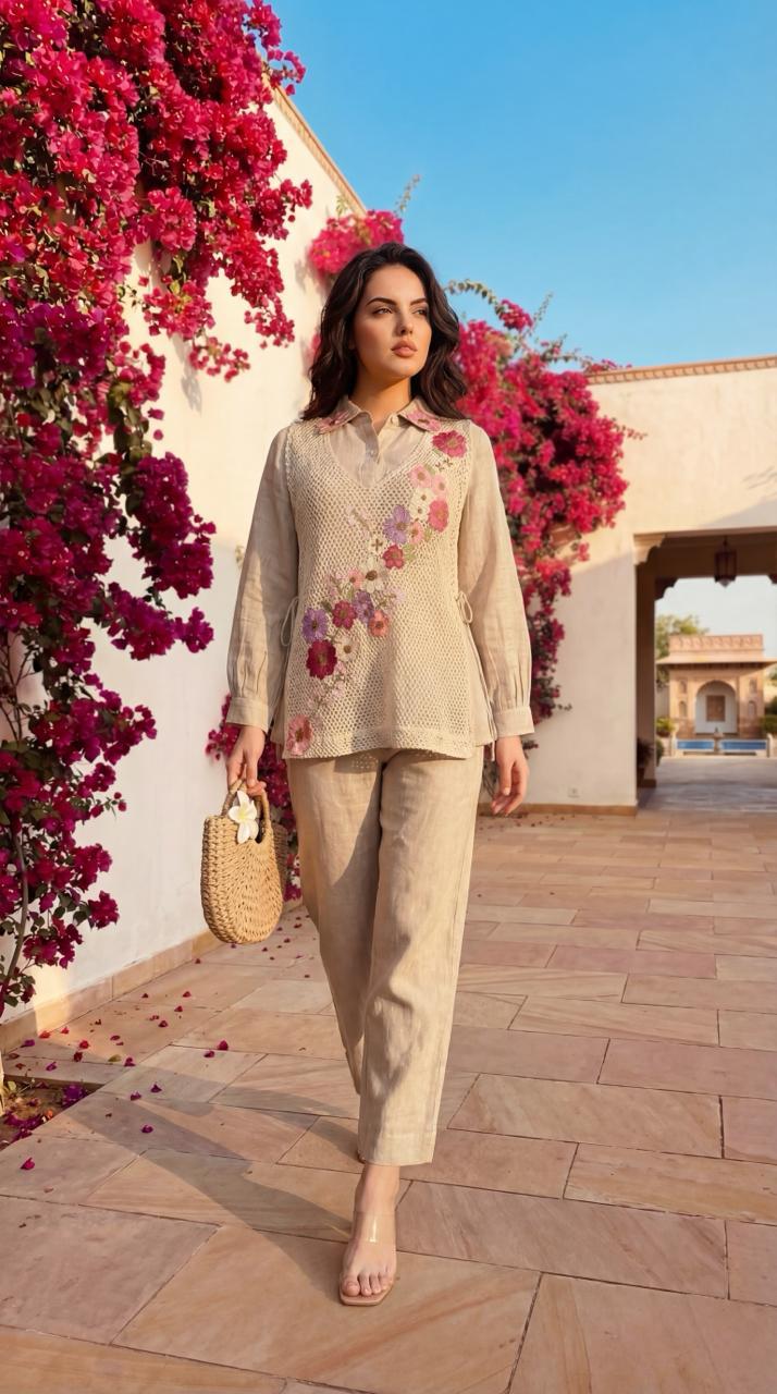 Jute Cotton Off White 3pc Set