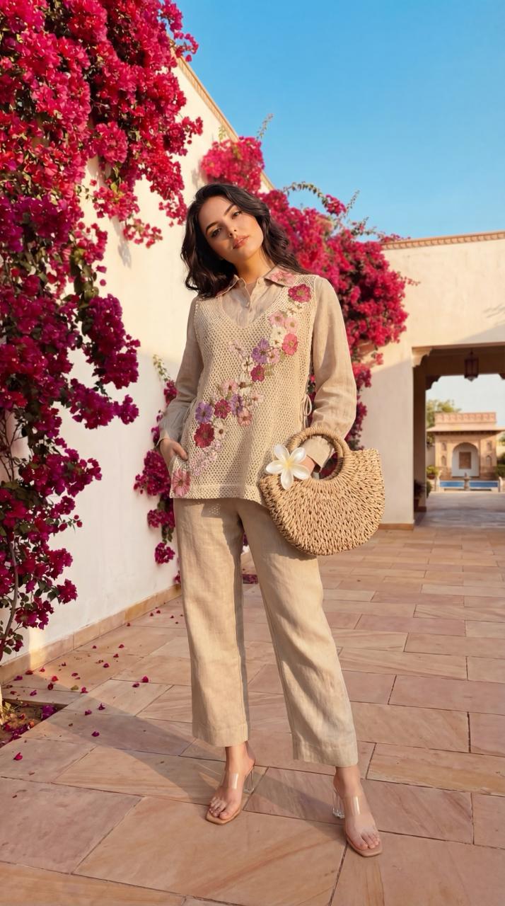 Jute Cotton Off White 3pc Set