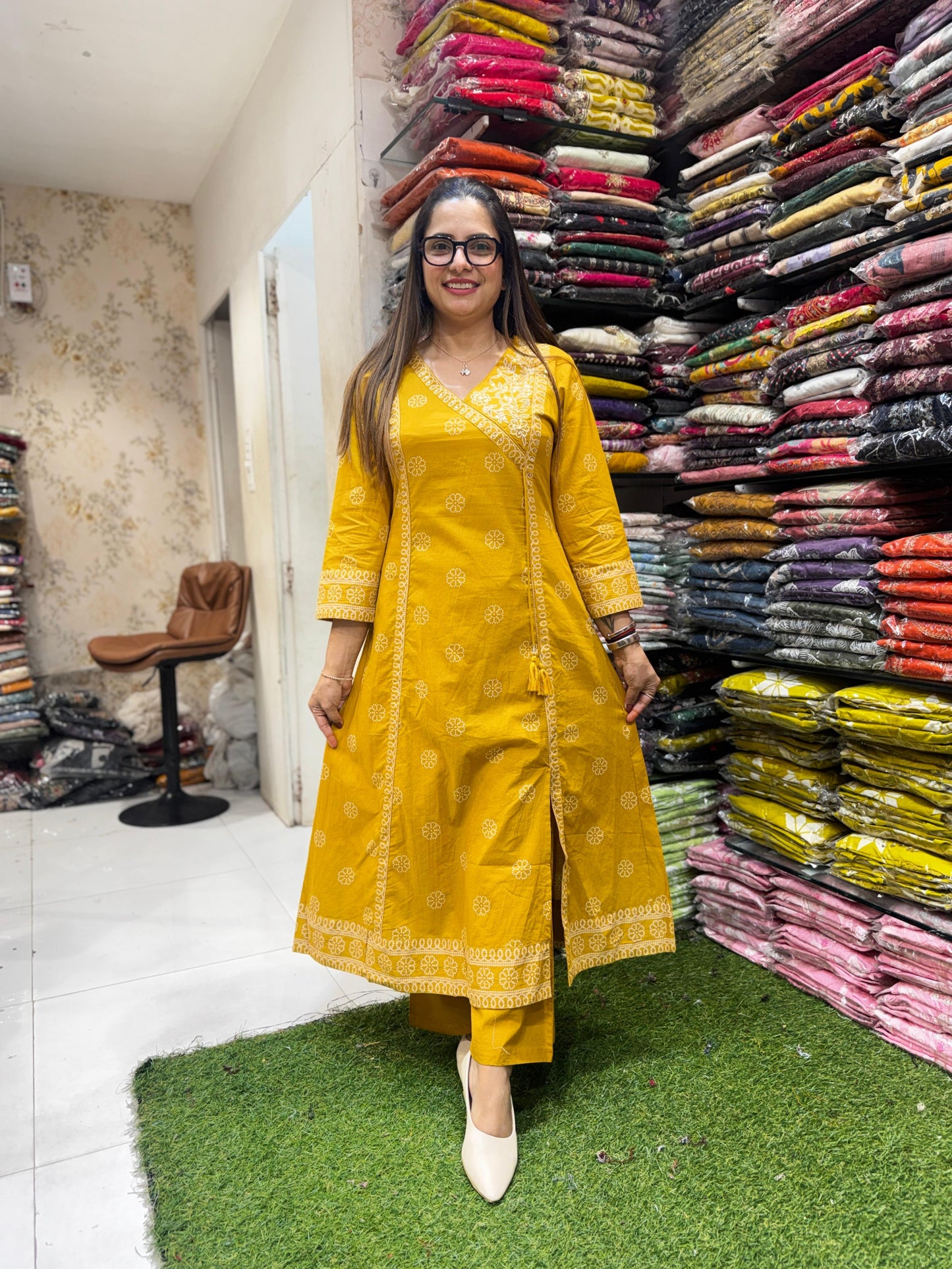 Pure Cotton Yellow 3pc Set