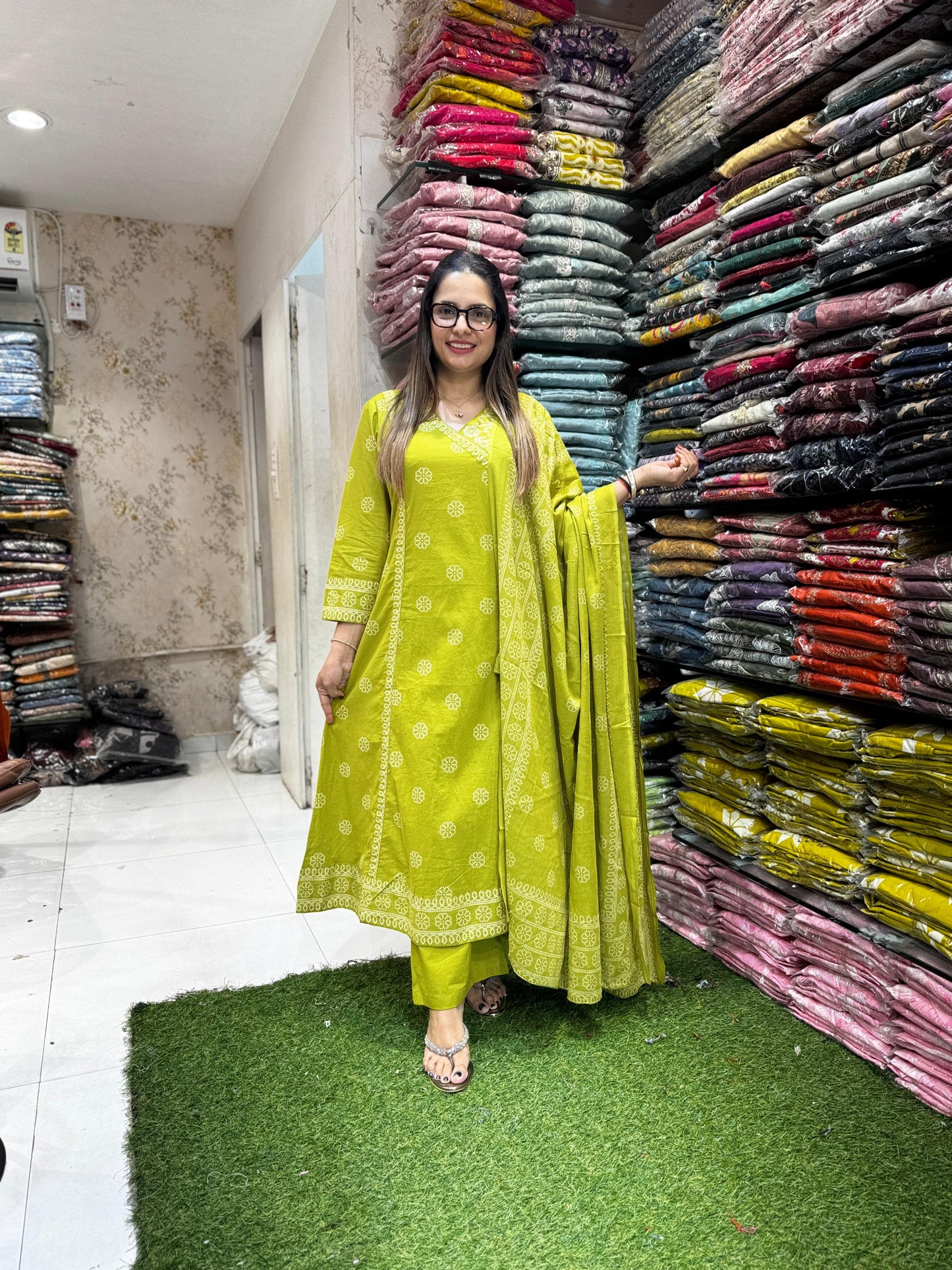Pure Cotton Green 3pc Set