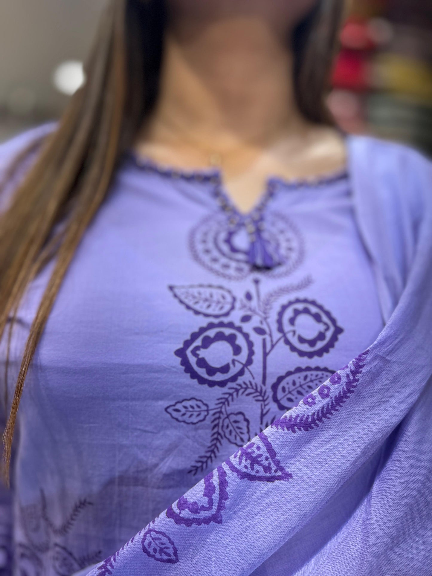 Pure Cotton Lylac Purple 3pc Set