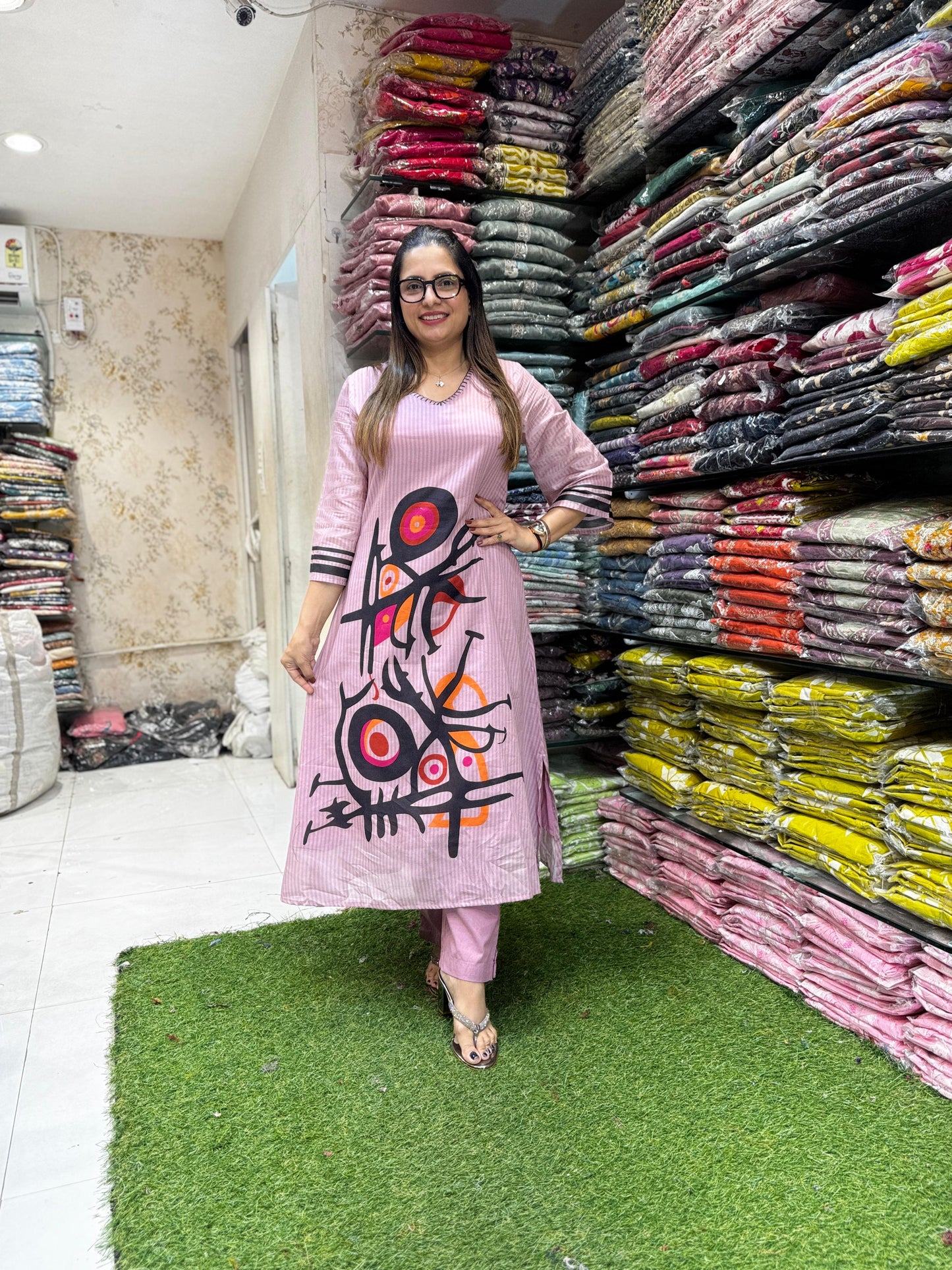 Pure Mull Cotton Onion Pink 2pc Set