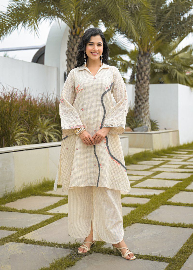 Pure Linen Jute Off White 2pc Set