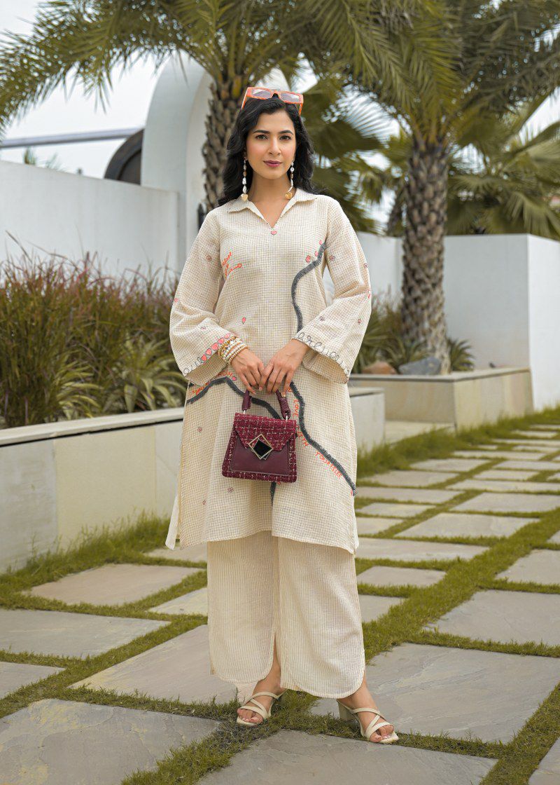 Pure Linen Jute Off White 2pc Set
