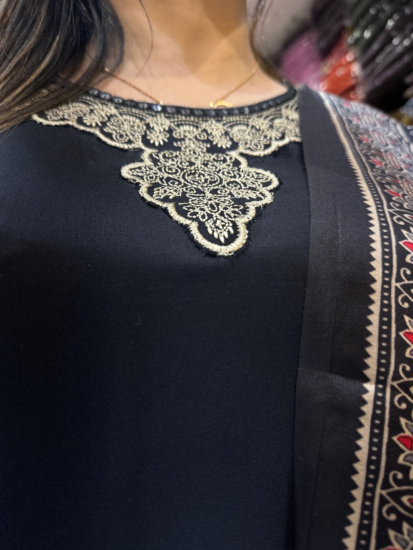 Pure Gaji Silk Black 3pc Set