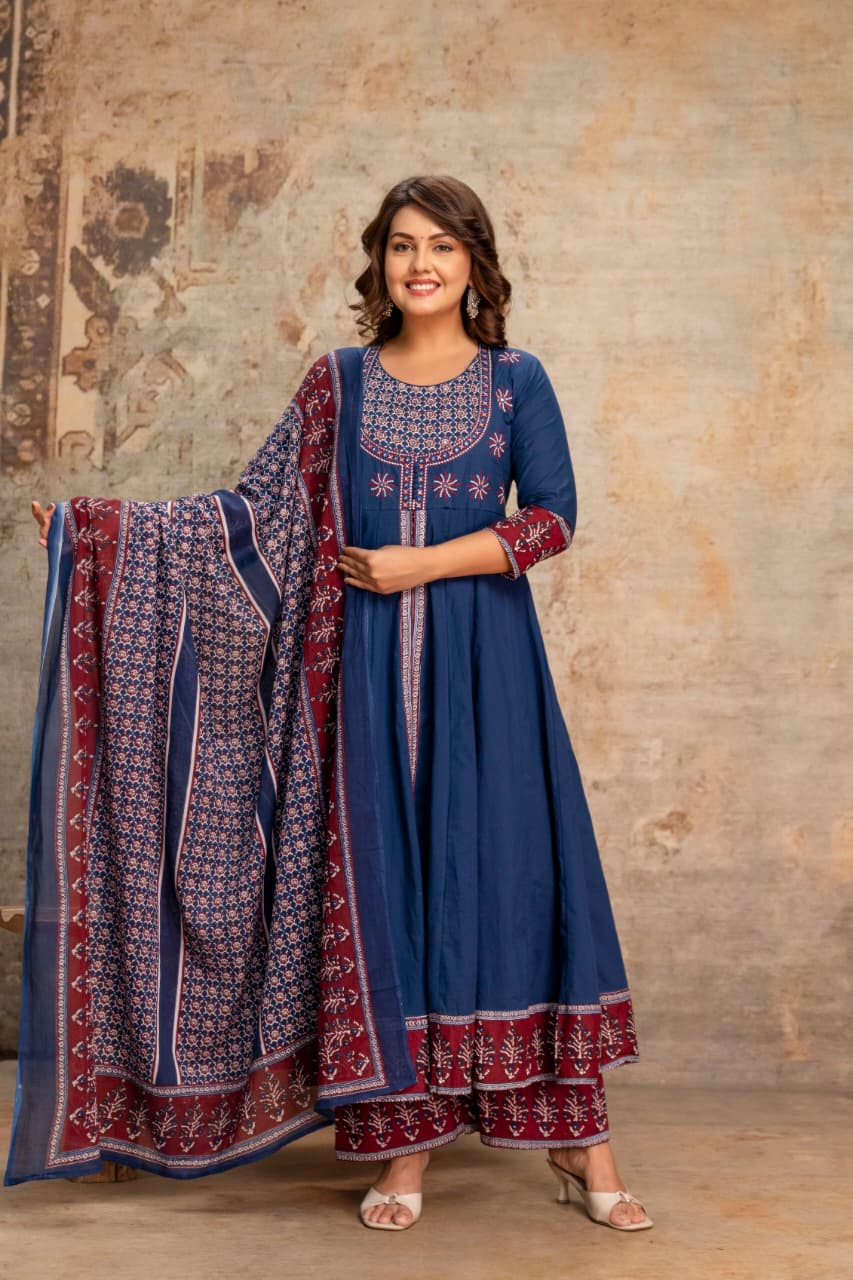 Pure Cotton Blue 3pc Set