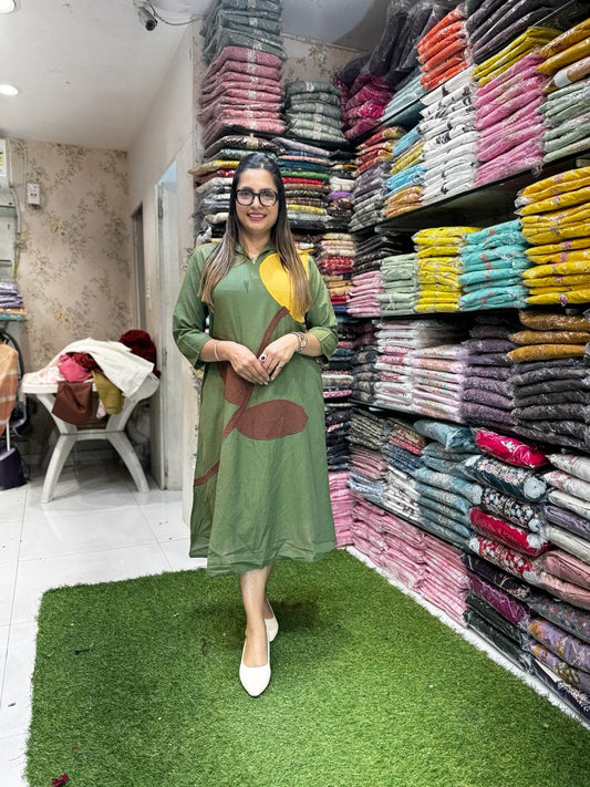 Pure Flex Cotton Green Midi