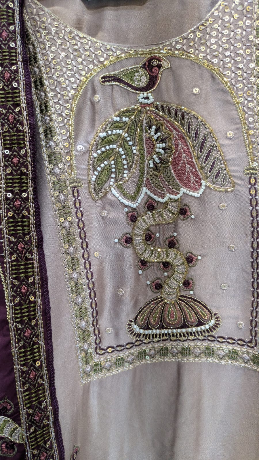 Pure Gaji Silk Lavender 3pc Set