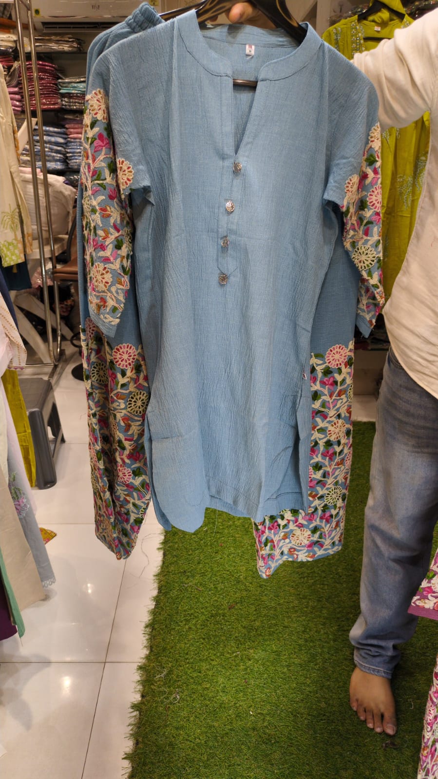 Pure Crush Silk Sky Blue 2pc Set