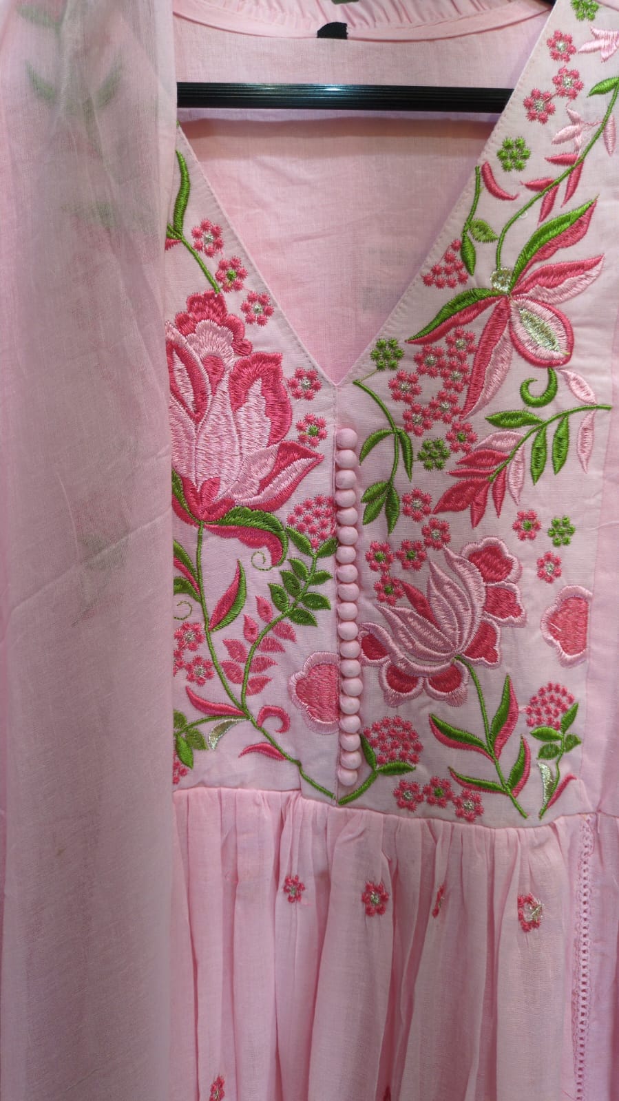Pure Mull Cotton Pink 3pc Set