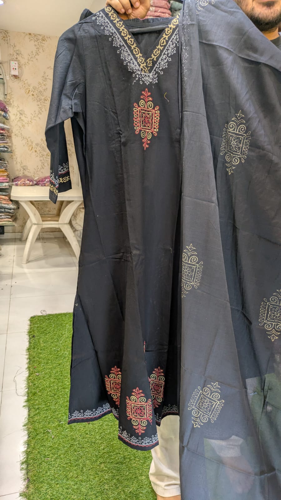 Pure Cotton Black 3pc Set