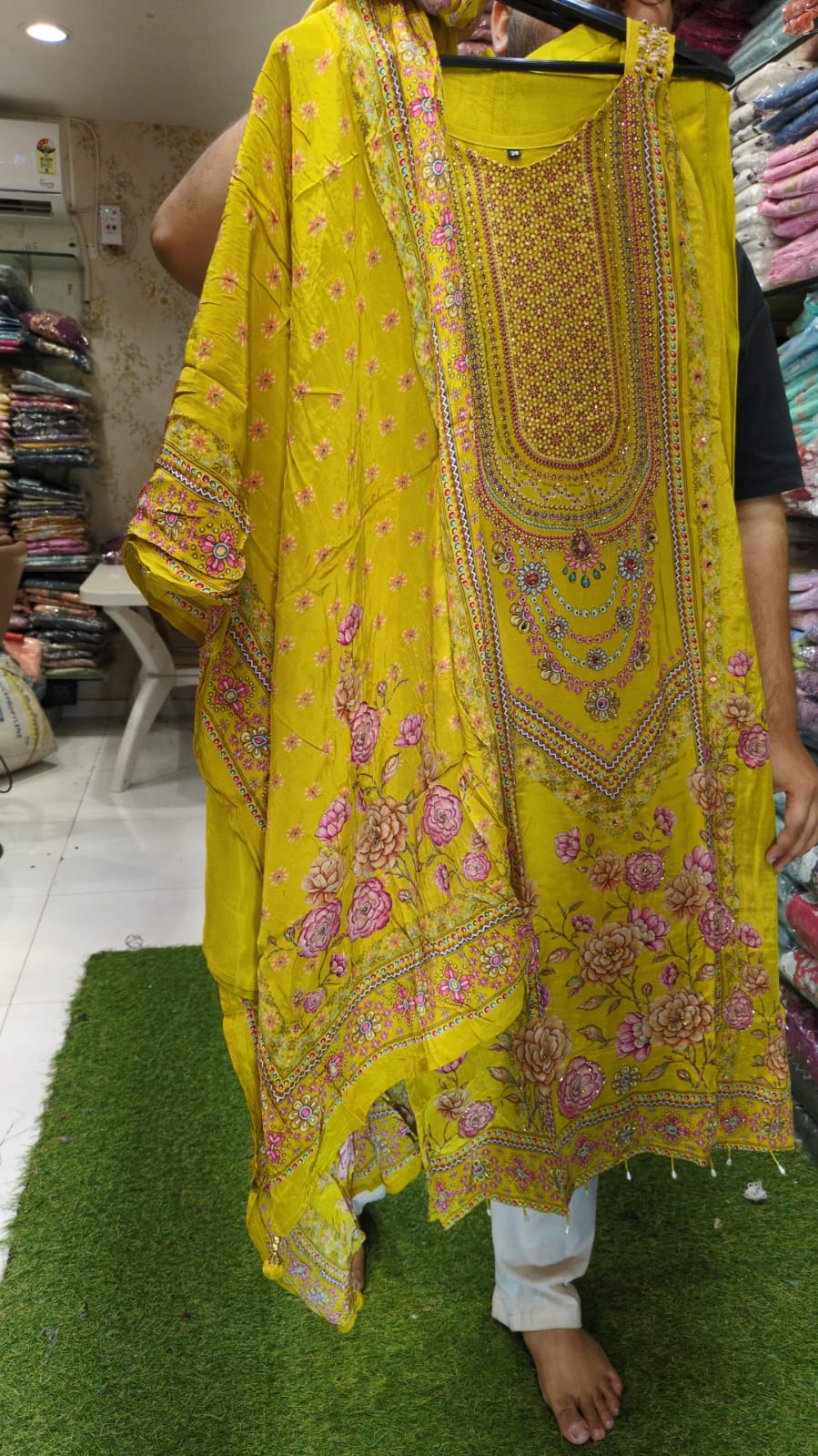 Pure Crep Mustard Yellow 3pc Set
