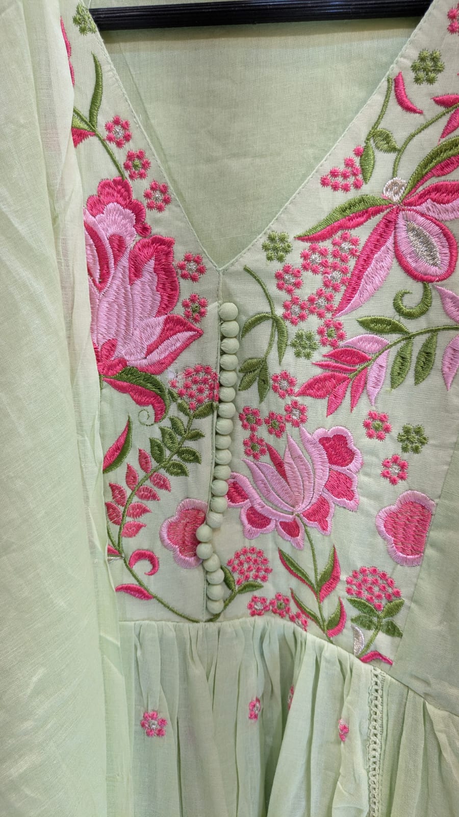 Pure Mull Cotton Green 3pc Set
