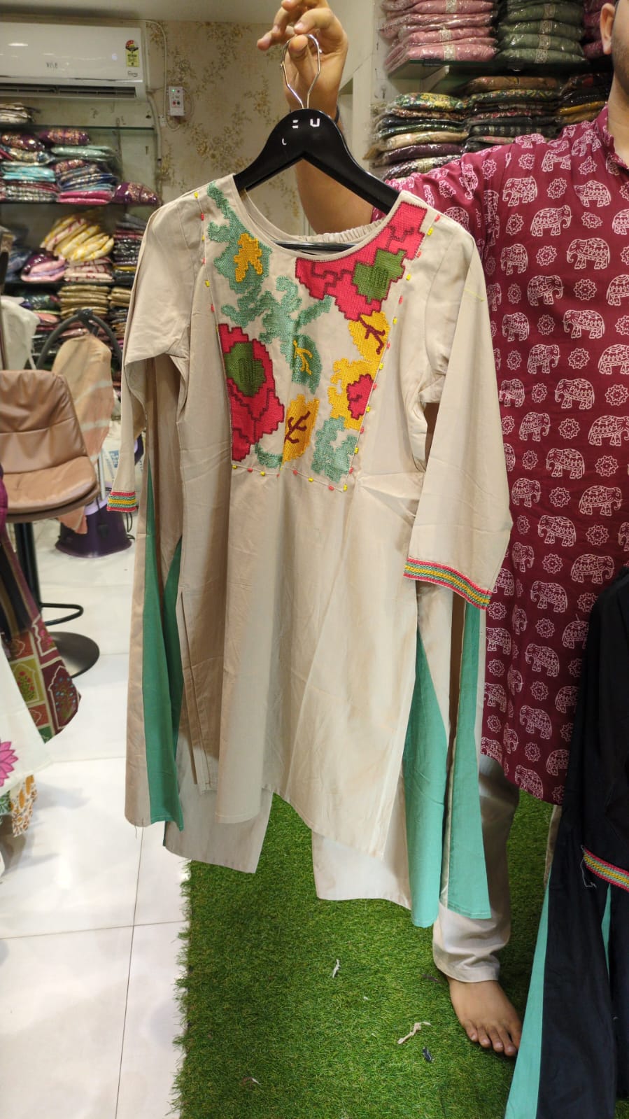 Pure Slub Cotton Dusty Off White 2pc Set