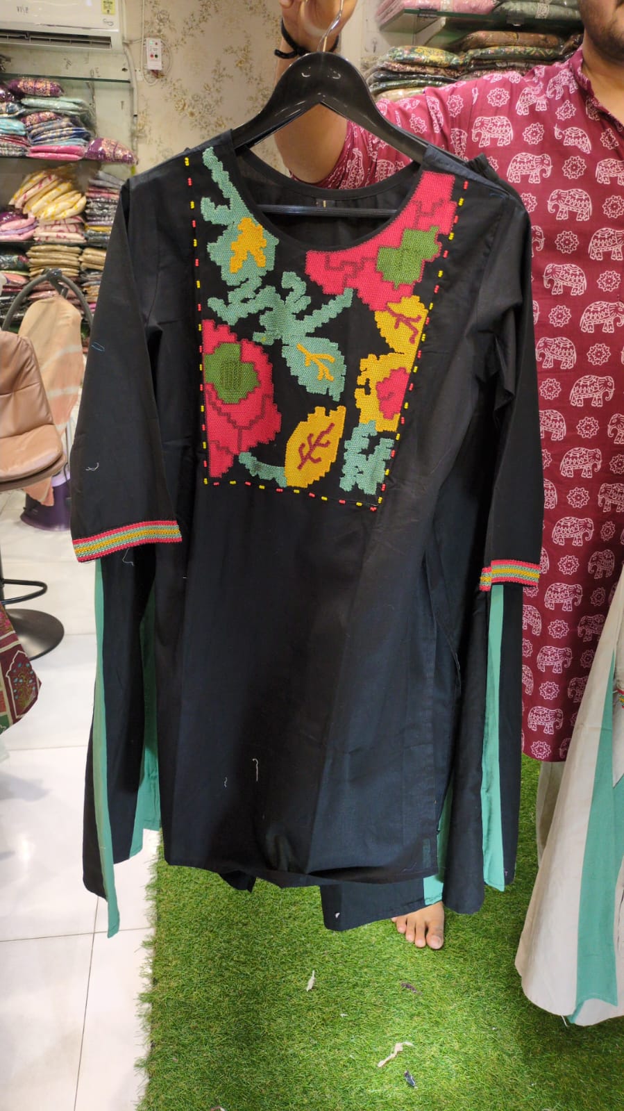 Pure Slub Cotton Black 2pc Set