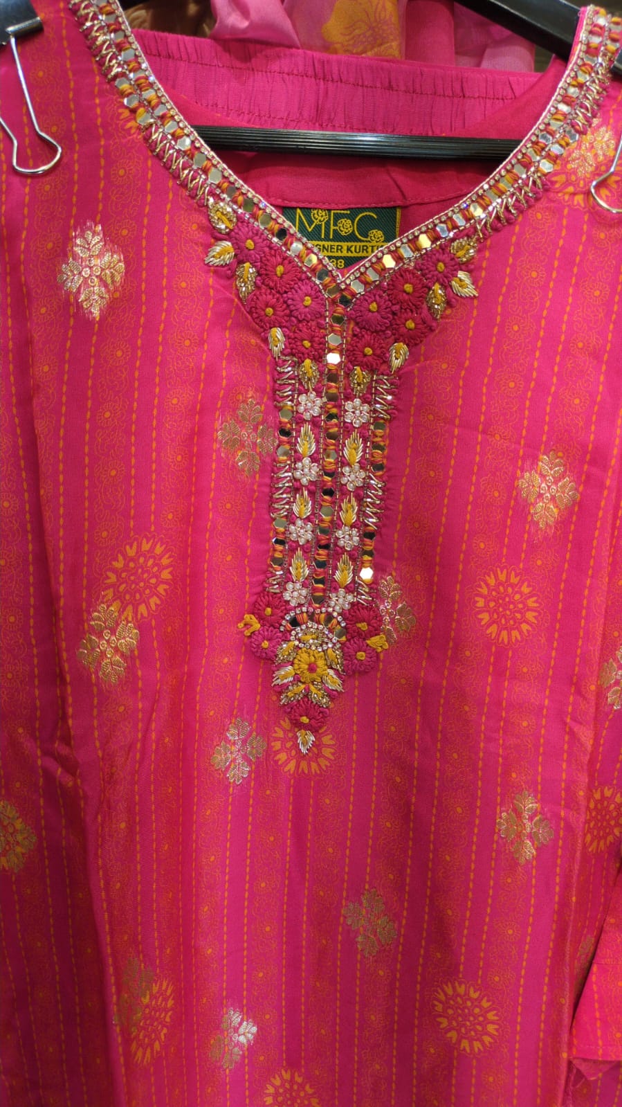 Pure Viscoce Organza Pink 3pc Set