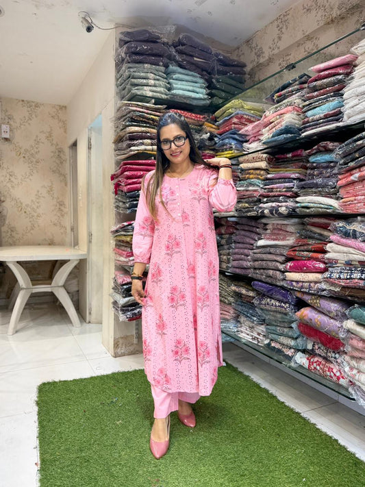 Pure Cotton Pink 2pc Set