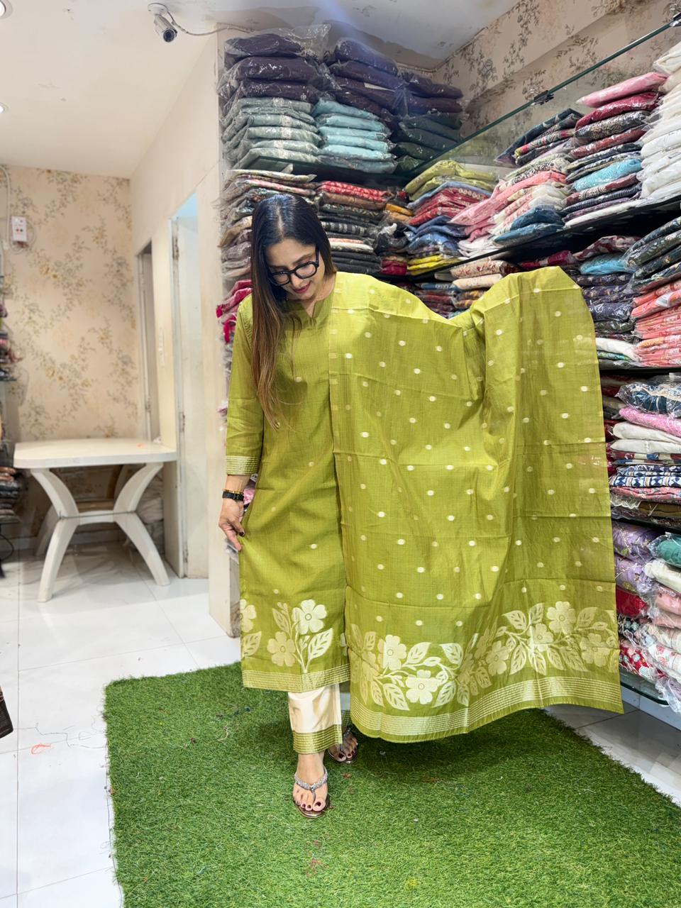 Pure South Silk Green 3pc Set