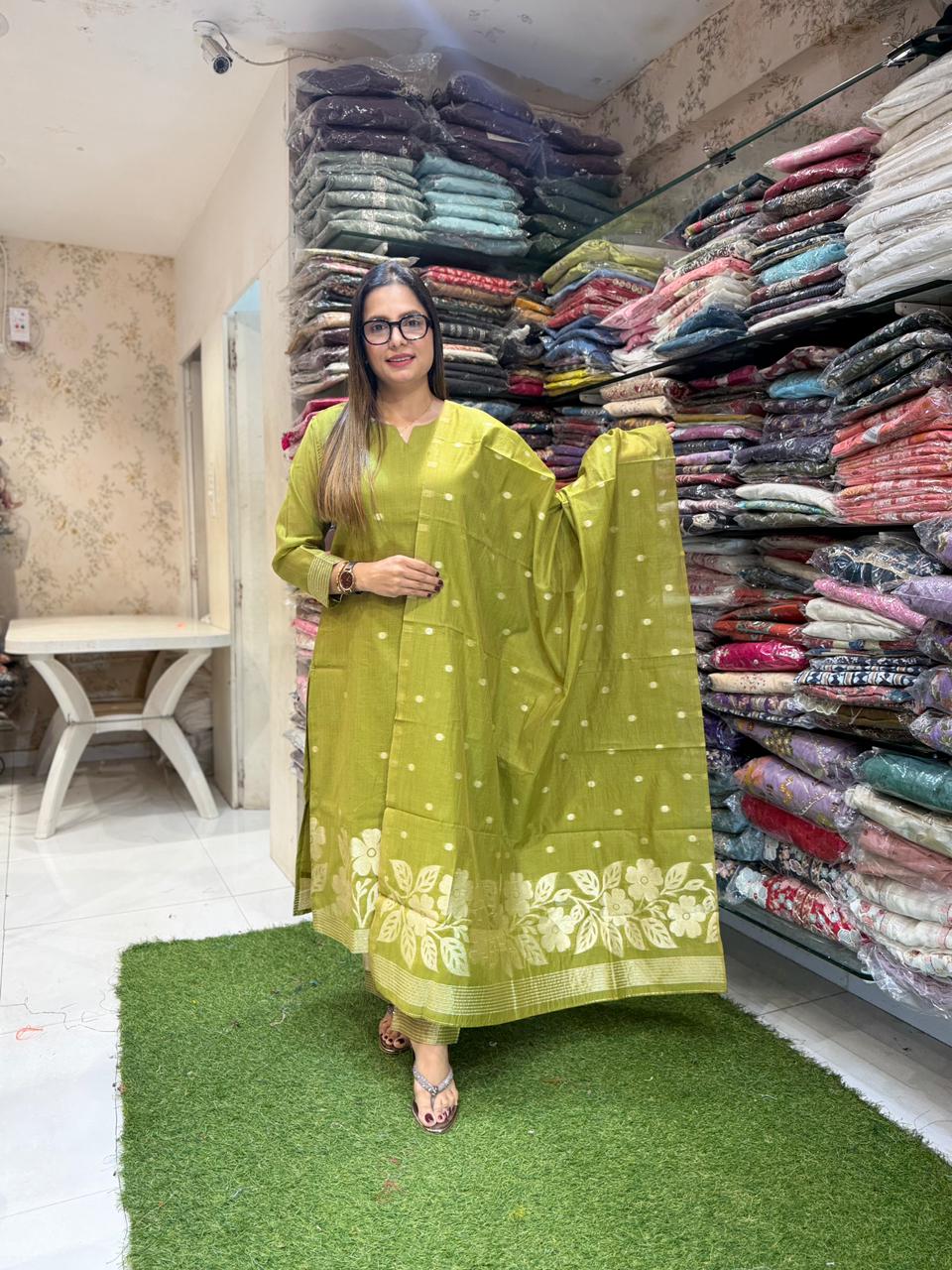 Pure South Silk Green 3pc Set