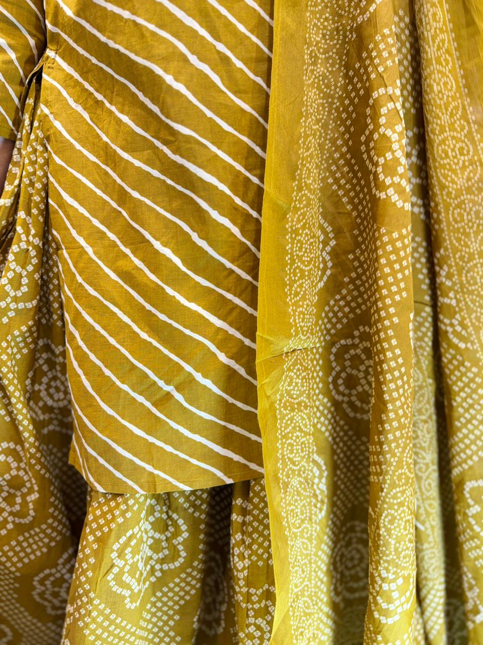 Pure Cotton Mustard Yellow 3pc Set