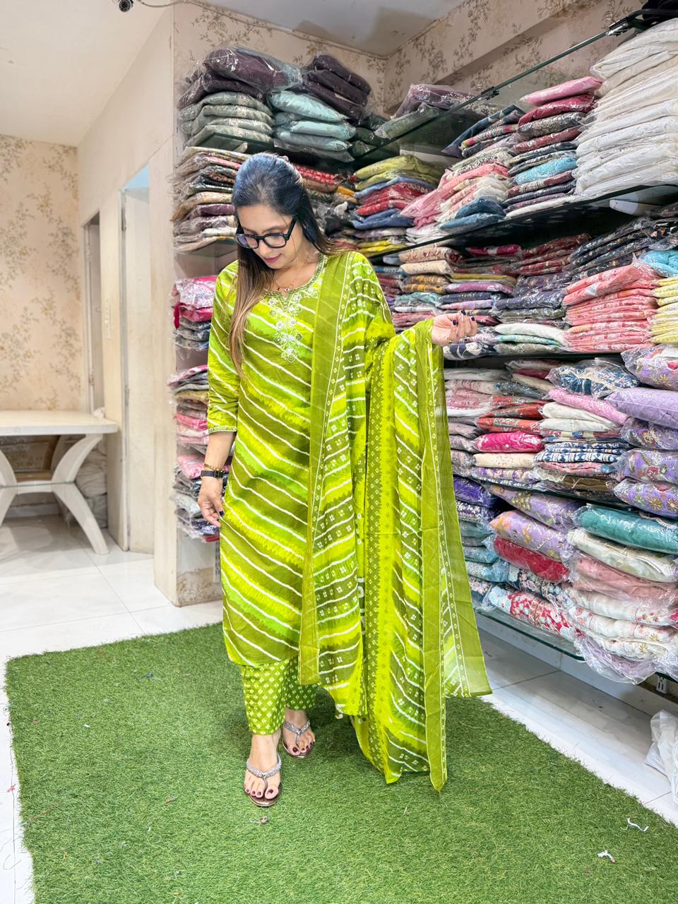 Pure Cotton Green 3pc Set