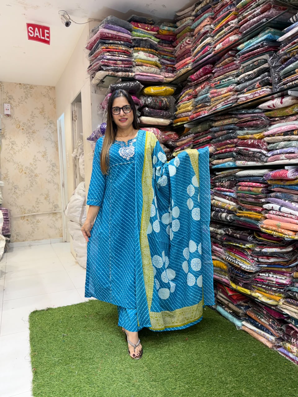 Pure Cotton Royal Blue 3pc Set