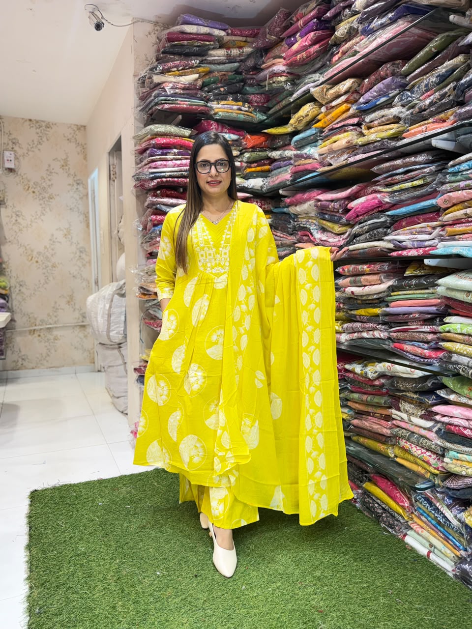 Pure Cotton Yellow 3pc Set