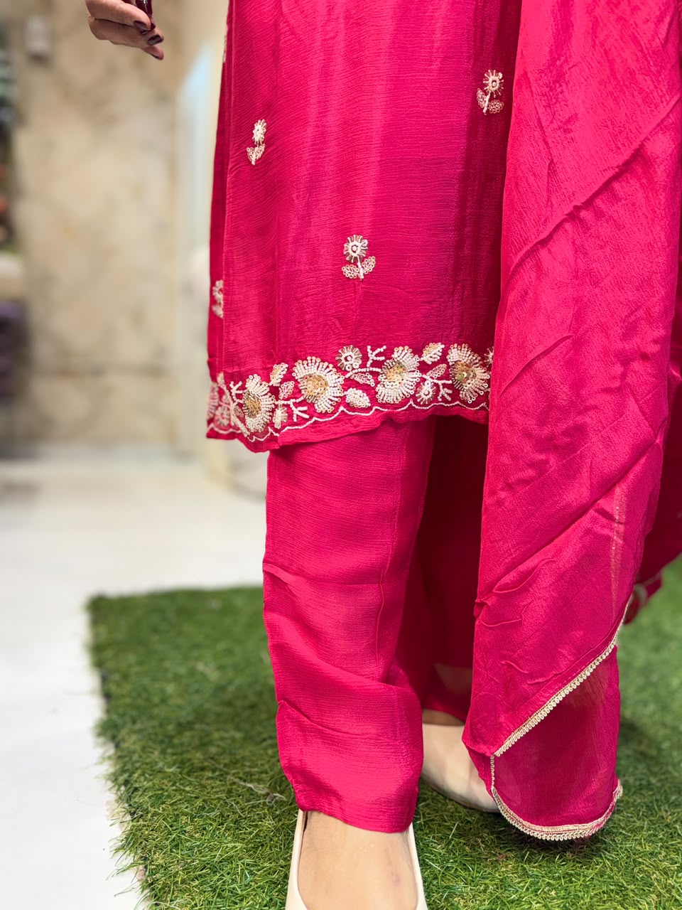 Pure Chinon Rani Pink 3pc Set
