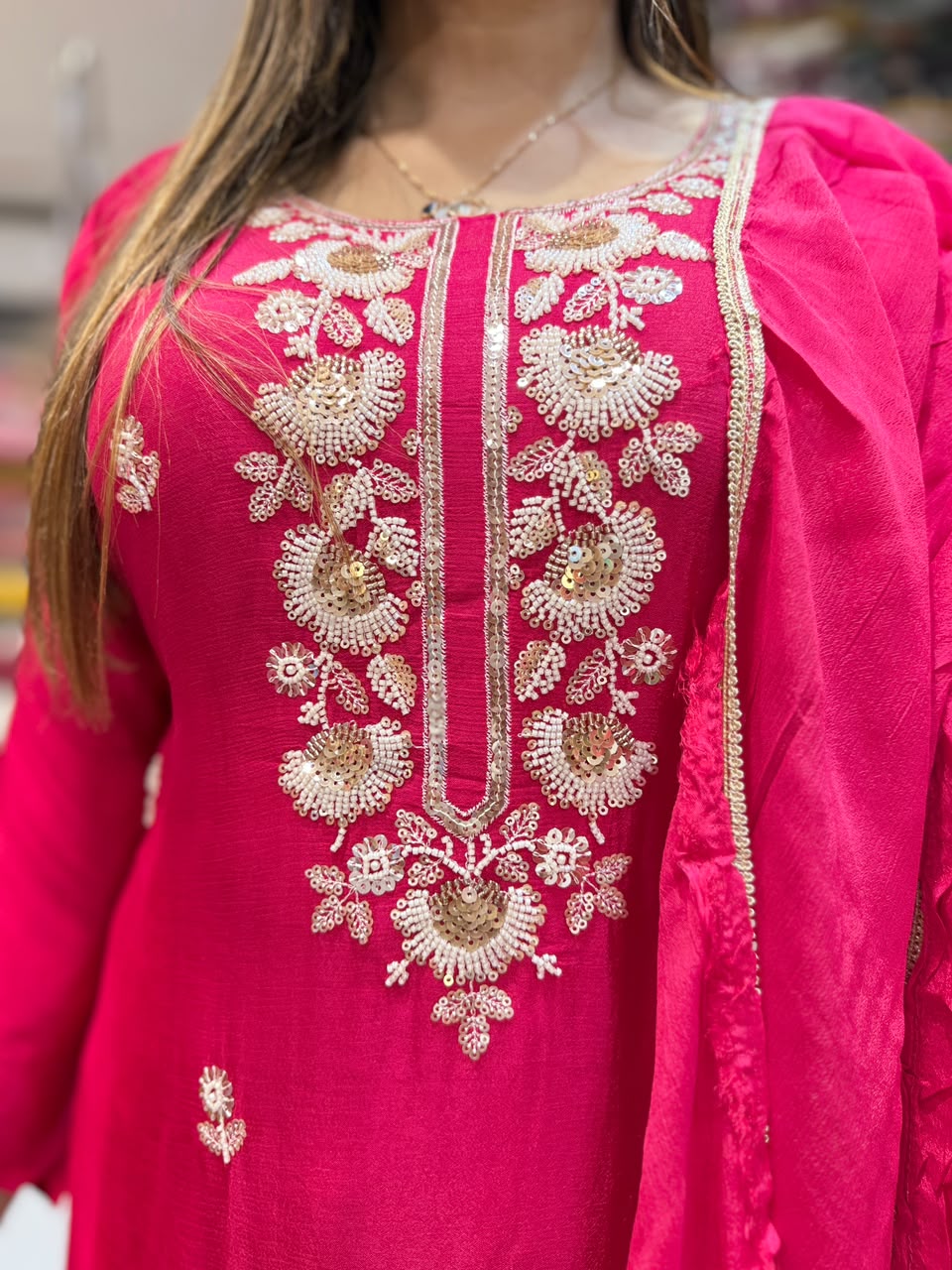 Pure Chinon Rani Pink 3pc Set