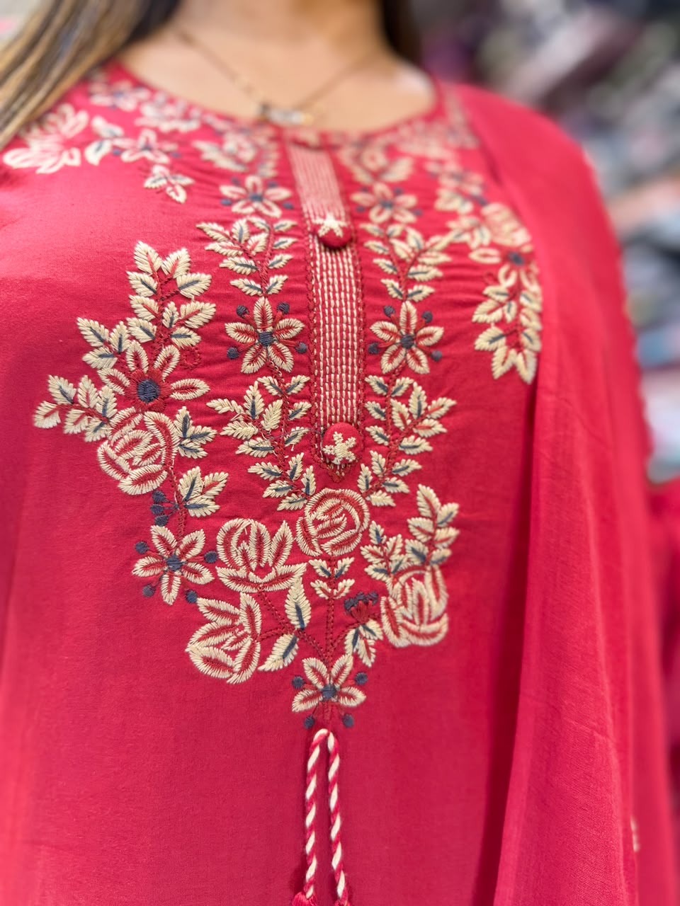 Pure Cotton Red 3pc Set
