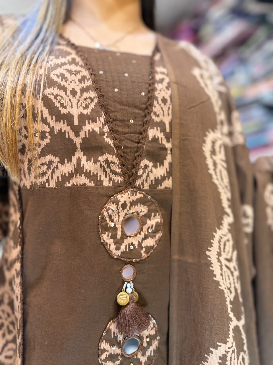 Pure Cotton Brown 3pc Set