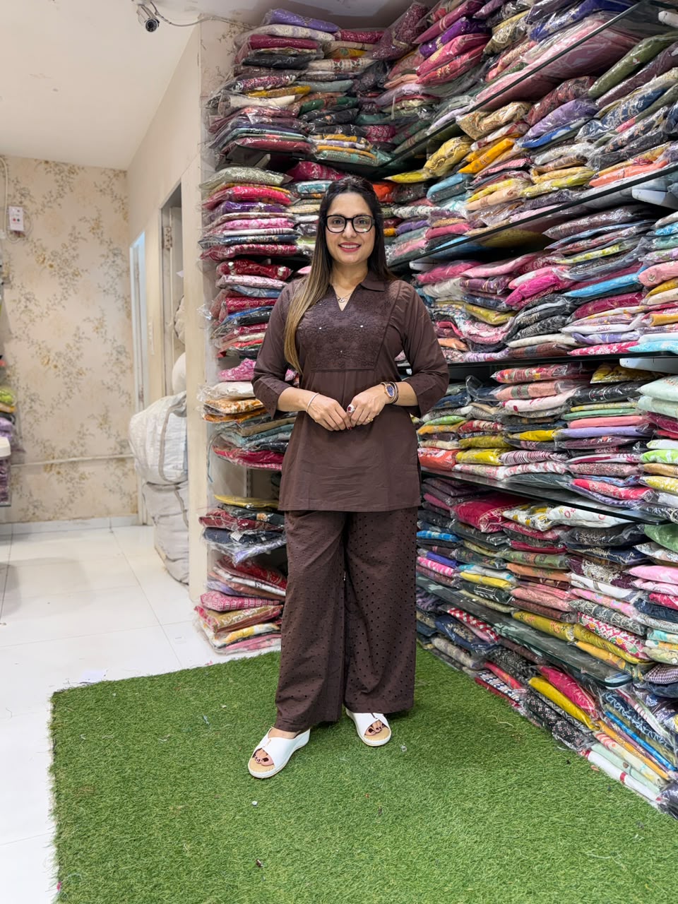 Pure Cotton Brown 2pc Set