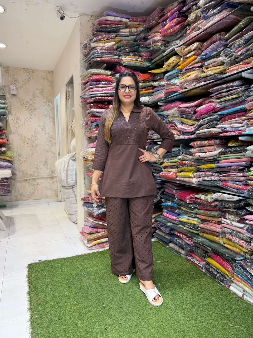 Pure Cotton Brown 2pc Set