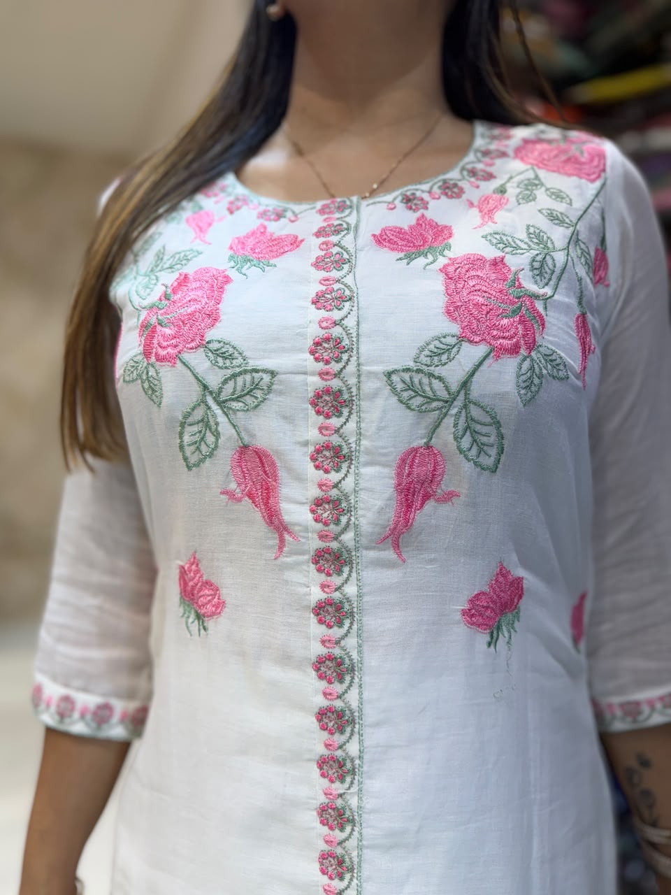 Pure Mull Cotton Pearl White 2pc Set