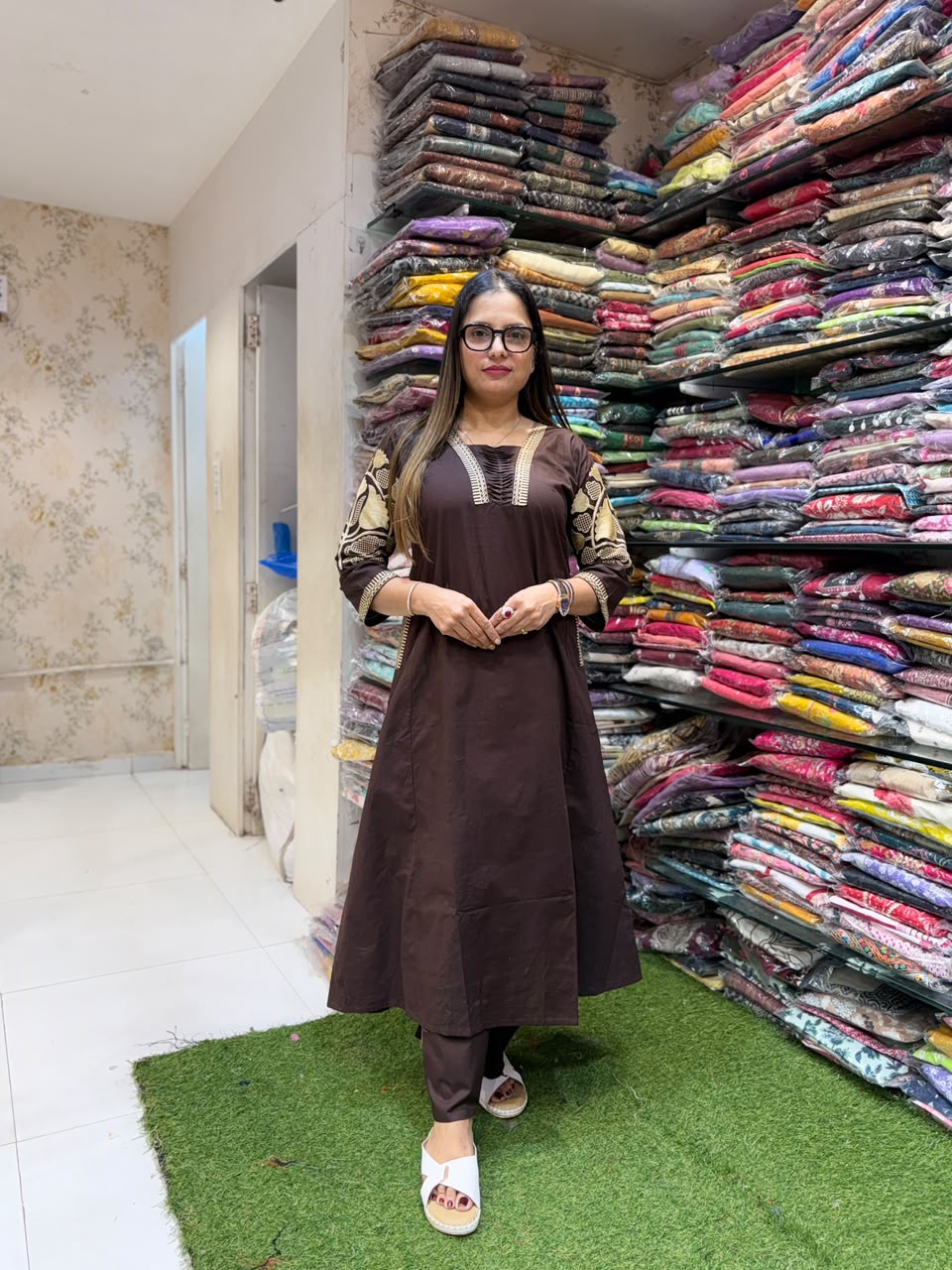 Pure Cotton Brown 2pc Set