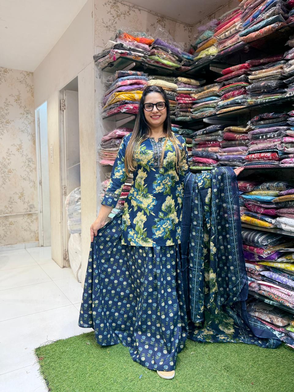 Pure Cotton Blue 3pc Set