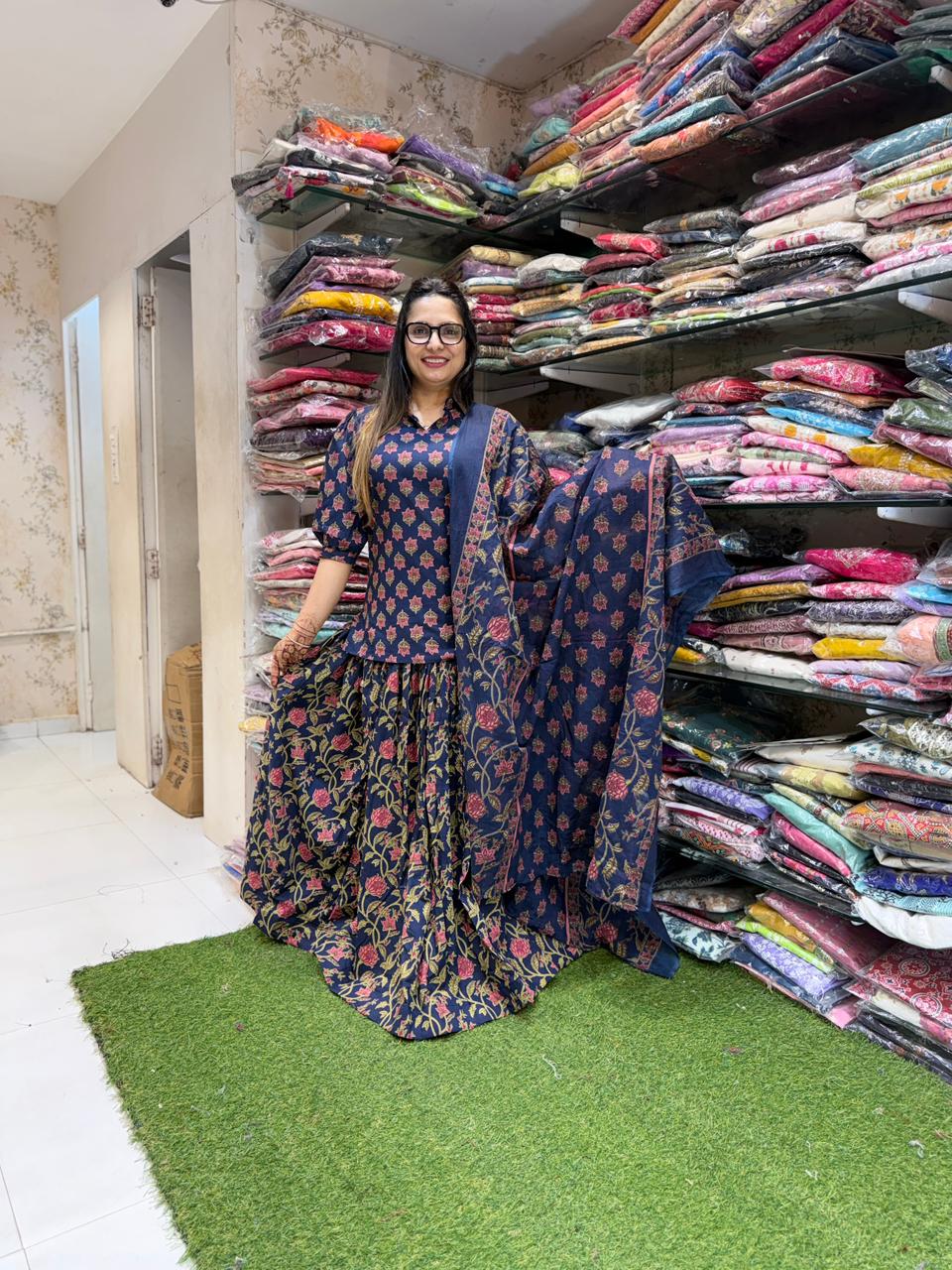 Pure Cotton Blue 3pc Set